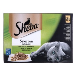 SHEBA Selection in Sauce Mix Smaków w sosie - mokra karma dla kota - 12x85 g