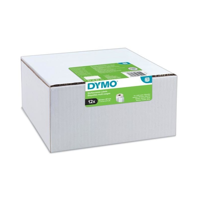 Etykiety Dymo do różnych zastosowań 57x32mm białe 2093095 12 rulonów Etykiety Dymo do różnych zastosowań 57x32mm białe 2093095 12 rulonów