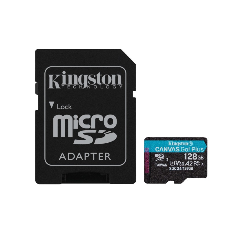 KINGSTON microSDXC Canvas Go Plus 128GB + Adapter KINGSTON microSDXC Canvas Go Plus 128GB + Adapter