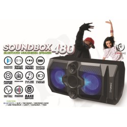Rebeltec SoundBox 480 Przenośny głośnik Bluetooth stereo czarny, 50W RMS