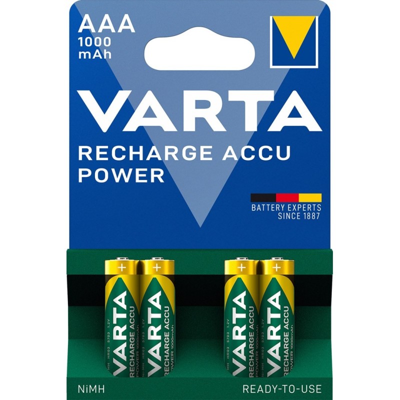 Zestaw akumulatorków AAA VARTA Ready2Use 5703301404 (1000mAh Ni-MH)