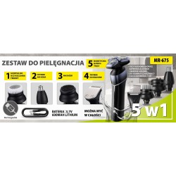 Zestaw do golenia 5w1 USB MAESTRO MR-675