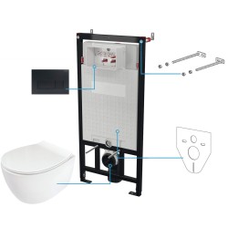 Zestaw WC podtynkowy 6 w 1