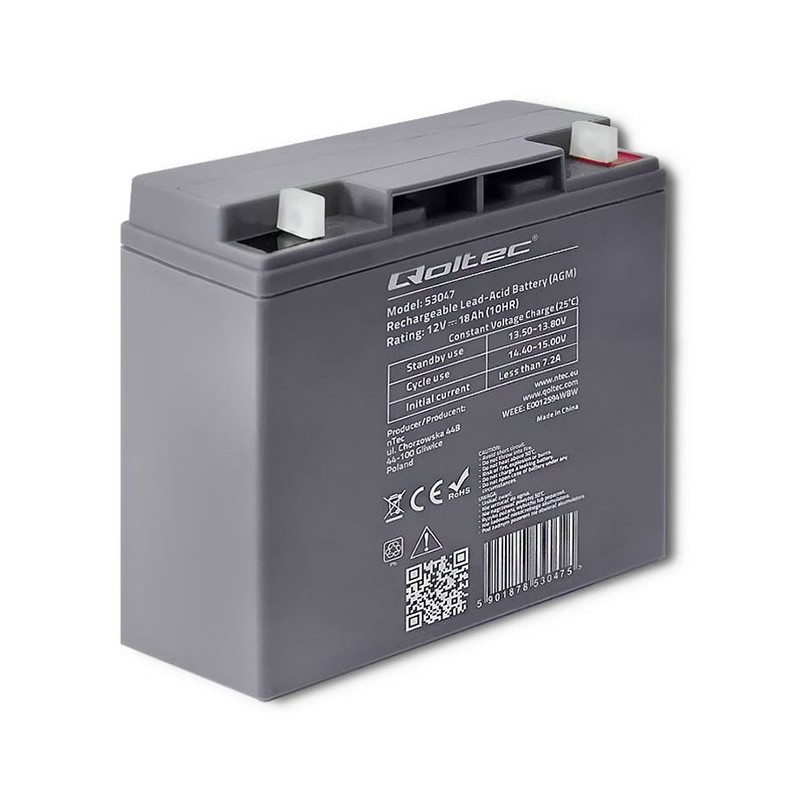 Akumulator bezobsługowy Qoltec 53047 Akumulator bezobsługowy Qoltec 53047