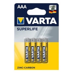 Zestaw baterii cynkowo-węglowe VARTA Superlife R03 AAA (Zn-C x 4)
