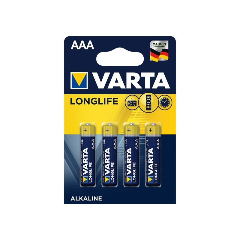 Zestaw baterii alkaliczne VARTA Longlife LR03 (AAA) (x 4)