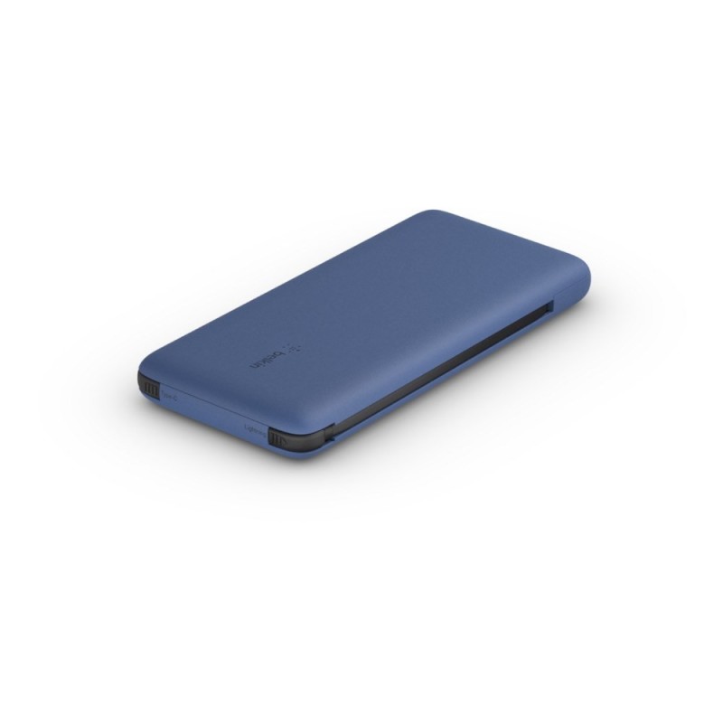 Powerbank Belkin BOOSTCHARGE Plus 10K USB-C Power Bank with Integrated Cables Lightning and USB-C 10000mAh 18W Blue Powerbank Belkin BOOSTCHARGE Plus 10K USB-C Power Bank with Integrated Cables Lightning and USB-C 10000mAh 18W Blue