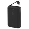 BELKIN POWERBANK 10 000 MAH, 20W, WBUDOWANY KABEL USB-C, BLACK