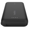 BELKIN POWERBANK 10 000 MAH, 20W, WBUDOWANY KABEL USB-C, BLACK