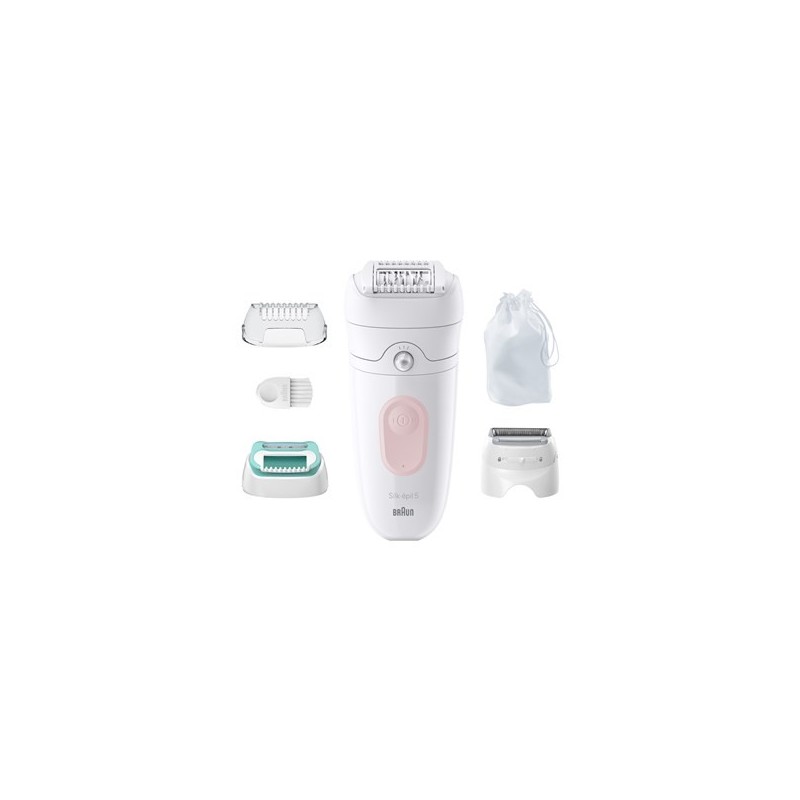 Depilator Braun Silk-épil 5 5-050 28 pęset(y) Różowy, Biały