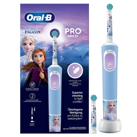 Szczoteczka do zębów Oral-B Pro Kids dziecko obrotowo-pulsacyjna jasny niebieski