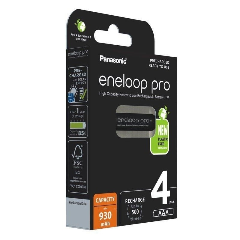 PANASONIC ENELOOP PRO AAA 930mAh 4 szt. PANASONIC ENELOOP PRO AAA 930mAh 4 szt.