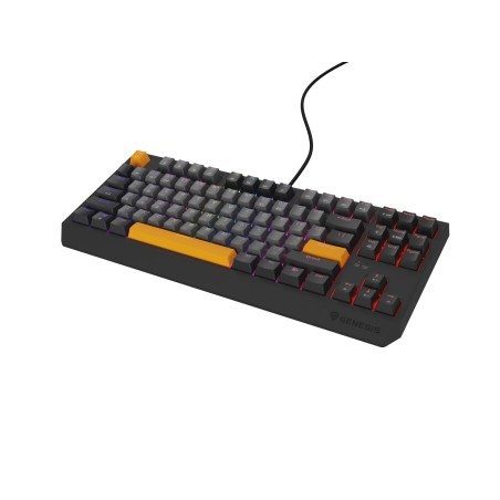 KLAWIATURA DLA GRACZY GENESIS THOR 230 TKL ANCHOR GRAY NEGATIVE US RGB MECHANICZNA OUTEMU RED