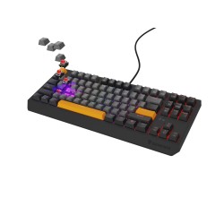 KLAWIATURA DLA GRACZY GENESIS THOR 230 TKL ANCHOR GRAY NEGATIVE US RGB MECHANICZNA OUTEMU RED