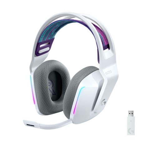 Logitech G 981-000883 słuchawki/zestaw słuchawkowy Bezprzewodowy Opaska na głowę Gaming Biały