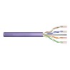 Digitus Kabel instalacyjny kat.6, U/UTP, Dca-s2,d2,a1, AWG 23/1, LSOH, 100m, fioletowy, karton