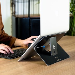 Podstawka na laptopa R-Go Tools R-Go Laptopständer 10"-22" Max.5KG Riser juodas