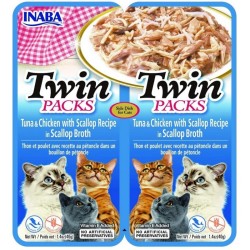INABA CAT TWIN TUNA & CHICKEN SCALLOP 2x40g