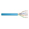 Kabel instalacyjny DIGITUS kat.6A, U/UTP, B2ca, AWG 23/1, LSOH, 100m, niebieski
