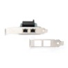 DIGITUS KARTA SIECIOWA PCIE PRZEWODOWA 2X RJ45 GIGABIT 10/100/1000MBPS LOW PROFILE DN-10132