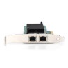 DIGITUS KARTA SIECIOWA PCIE PRZEWODOWA 2X RJ45 GIGABIT 10/100/1000MBPS LOW PROFILE DN-10132