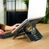 Riser Flexibel Laptopständer – verstellbar – schwarz – Schwarz – 25,4 cm (10 Zoll) – 55,9 cm (22 Zoll) – Aluminium – 5 kg – 135