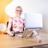 Podstawka do laptopów i tabletów R-Go 10-22 Max.5KG biała