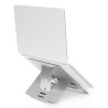 Podstawa R-Go Tools R-Go Laptopständer 10"-22" Max.5KG Riser verstellbar sidabrinis