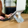 Podstawa R-Go Tools R-Go Laptopständer 10"-22" Max.5KG Riser verstellbar sidabrinis