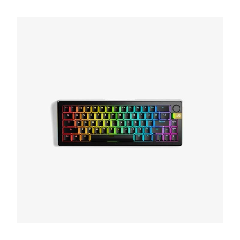 Glorious GMMK 3 Pro HE Wireless 65 % Custom Gaming-Tastatur - Pre-Built, ANSI (US), Fox HE Switches, schwarz Glorious GMMK 3 Pro HE Wireless 65 % Custom Gaming-Tastatur - Pre-Built, ANSI (US), Fox HE Switches, schwarz