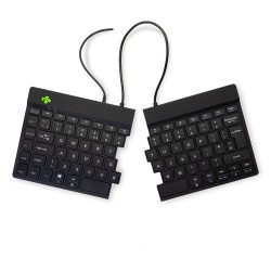 Klawiatura R-Go Split Break ergonomiczna UK-išdestymas juodas