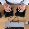 Klawiatura R-Go Split Break ergonomiczna UK-išdestymas juodas
