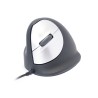 Ergonomiczna mysz R-Go HE leworęczna USB czarna/srebrna