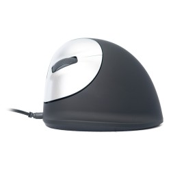 R Go Tools R-Go Pele HE ergonomisch links USB mittel juodas/silb retail
