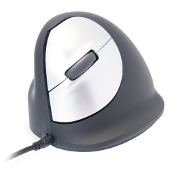 R Go Tools R-Go Pele HE ergonomisch links USB mittel juodas/silb retail