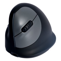 R-Go Pele HE ergonomiczna myszka lewa Bluetooth sidabrina