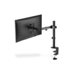 Uchwyt biurkowy pojedynczy (zacisk) 1xLCD max. 32"max. 8kg uchylno-obrotowy