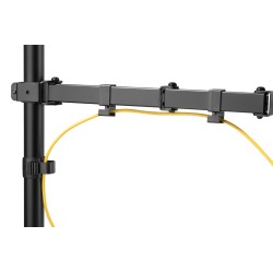 Uchwyt biurkowy pojedynczy (zacisk) 1xLCD max. 32"max. 8kg uchylno-obrotowy