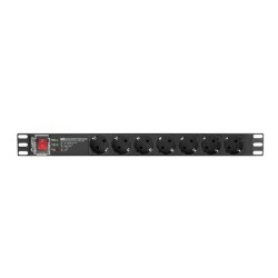 LANBERG LISTWA ZASILAJĄCA RACK PDU 19" (1U, 16A, 7X Shuko, 2m)