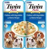 INABA DOG TWIN CHICKEN VEGETABLES & CHEESE 2x40g