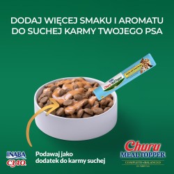INABA DOG MEAL TOPPER CHICKEN CHEESE 4x14g 56g