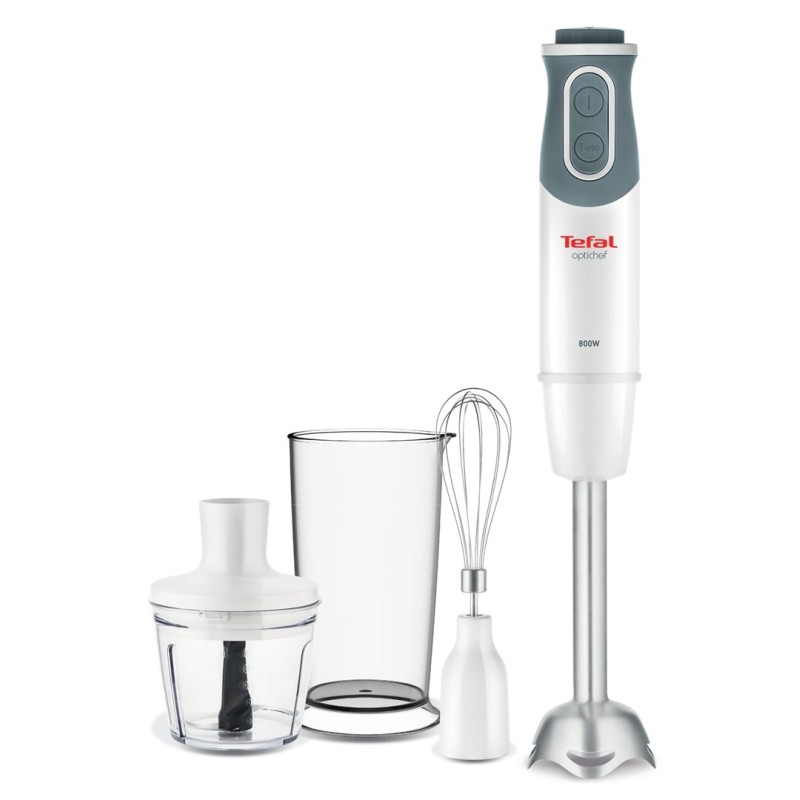 Tefal Optichef HB6431 0,8 l Blender immersyjny 800 W Kwarc metaliczny, Biały Tefal Optichef HB6431 0,8 l Blender immersyjny 800 W Kwarc metaliczny, Biały