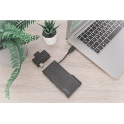 Digitus Uniwersalna stacja dokująca, USB 3.0, do użytku w podróży