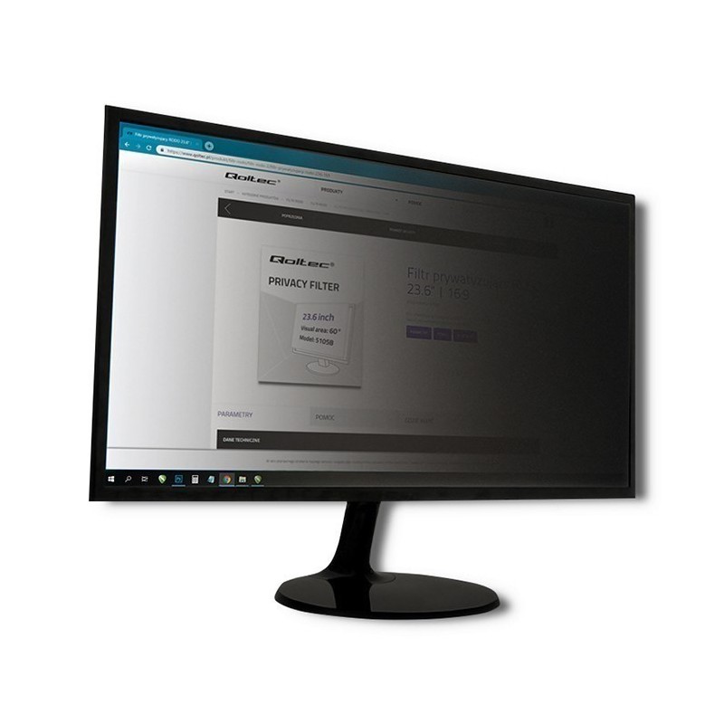 QOLTEC FILTR PRYWATYZUJĄCY RODO 24" (16:10)
