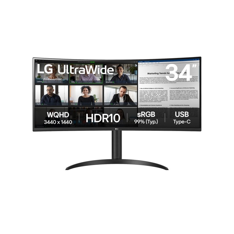 MONITOR LG LED 34" 34WR50QK-B 100Hz MONITOR LG LED 34" 34WR50QK-B 100Hz