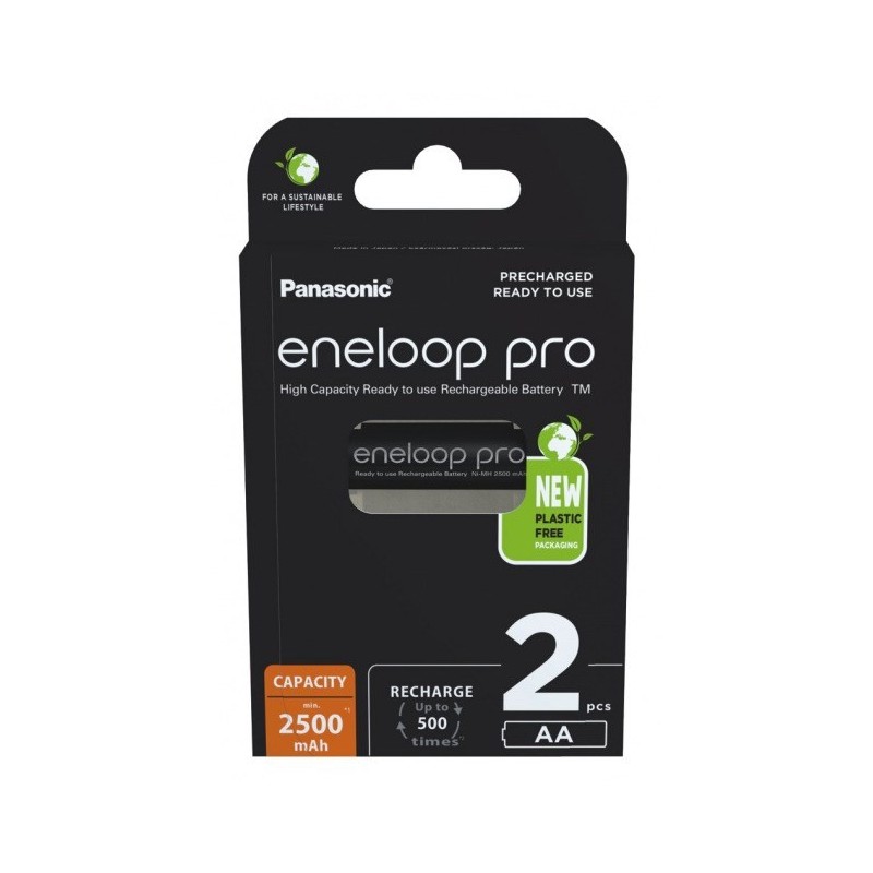 PANASONIC ENELOOP PRO AA 2500mAh 2 szt PANASONIC ENELOOP PRO AA 2500mAh 2 szt