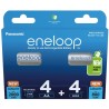 PANASONIC ENELOOP ZESTAW 4x AA 2000mAh + 4x AAA 800mAh