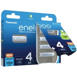 PANASONIC ENELOOP ZESTAW 4x AA 2000mAh + 4x AAA 800mAh