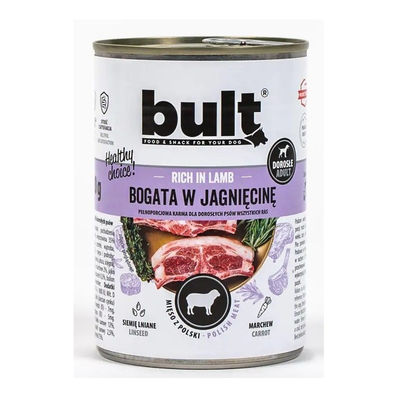 BULT Puszka bogata w jagnięcinę 800g