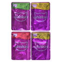 WHISKAS Klasyczne posiłki w sosie - mokra karma dla kota - 80x85 g